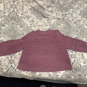 Old Navy Dusty Mauve Ribbed Crewneck Sweater 100% cotton.
